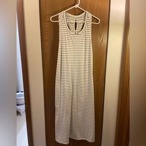 Old Navy White and Black Striped Maxi Dress